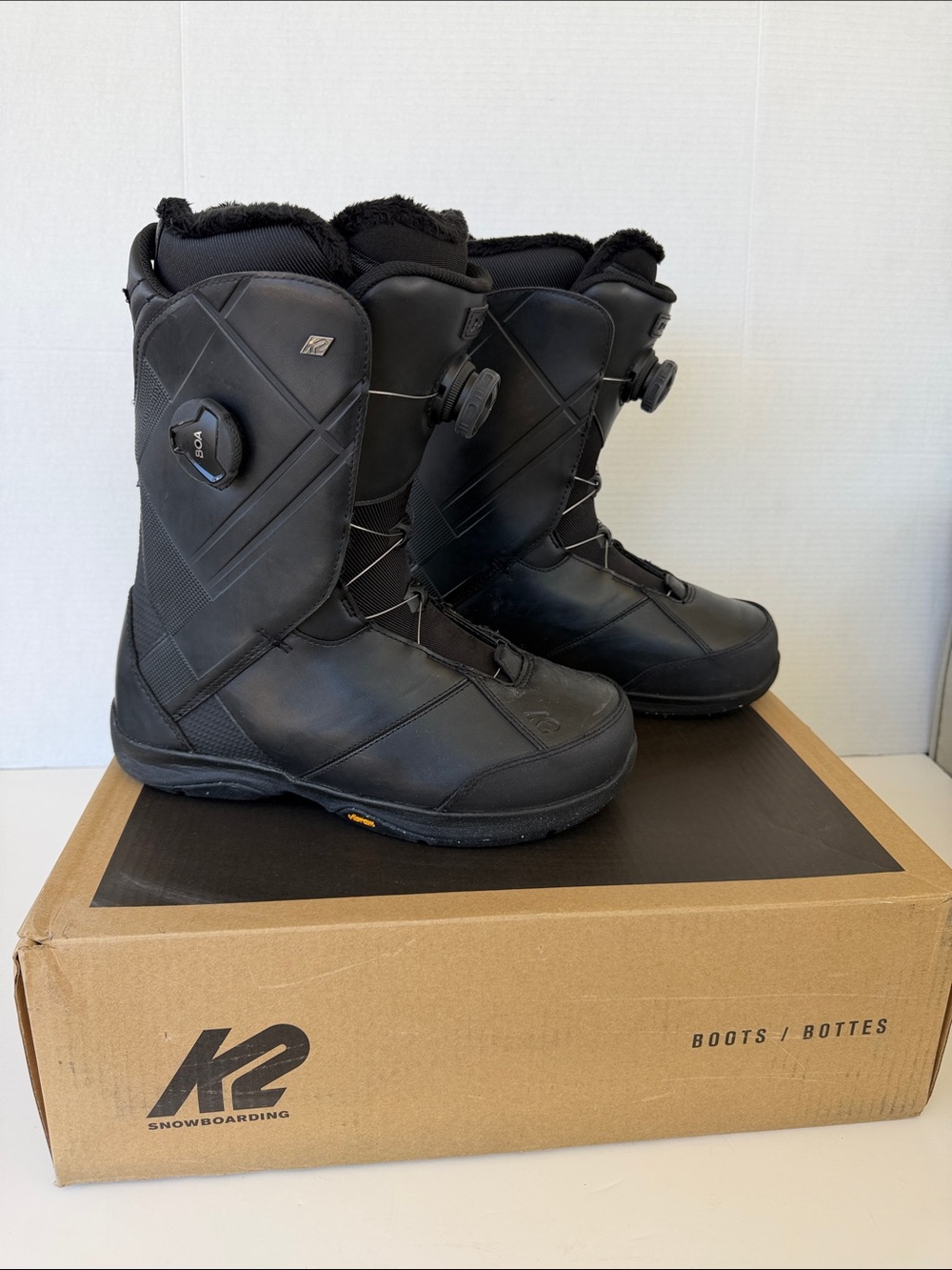 K2 Men's Maysis Snowboard Boots Size 9.5 Black BOA Fit System Medium Flex